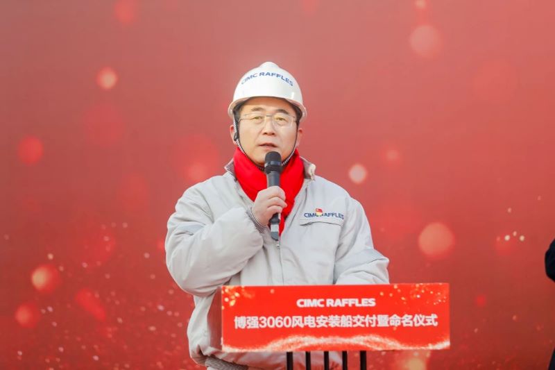 開和爭流勇奮楫，國之重器向深藍|我國最新一代風電安裝船“博強3060”在煙臺交付(圖5)
